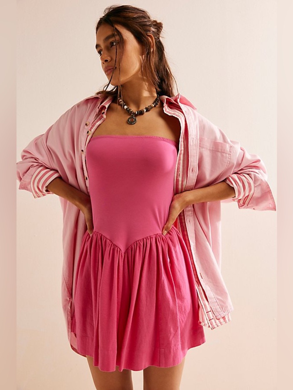 NWT Free People Onda Drop-waist
Tube Mini Dress -M